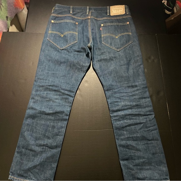 Levi’s 511 Slim Fit Jean Western Blue Wash Denim 38x32 but wears like 30 lngth - Picture 7 of 8